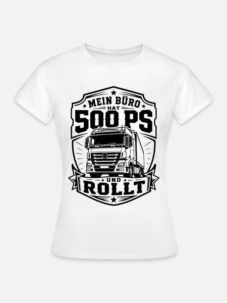 Mein Büro hat 500 PS - Frauen T-Shirt - Weiß