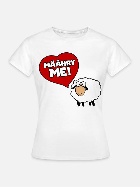Määhry me! Heiratsantrag vom Schaf - Frauen T-Shirt - Weiß