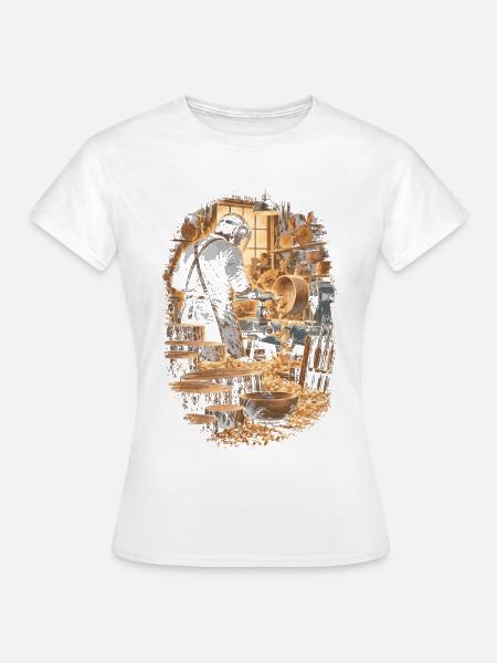 Drechseln Drechsler - Frauen T-Shirt - Weiß