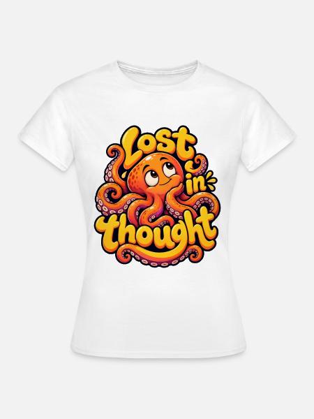 KRAKE - Frauen T-Shirt - Weiß