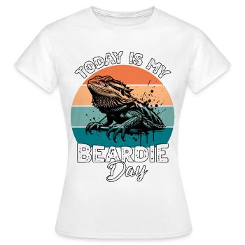 Bartagame - Frauen T-Shirt - Weiß - Vorne - AI Model Female 172 dark (172cm)