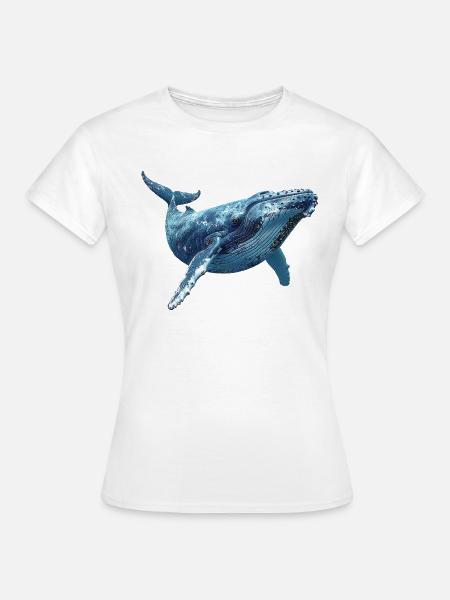 Buckelwal - Frauen T-Shirt - Weiß