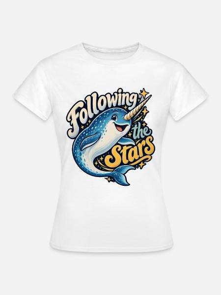 Narwal - Frauen T-Shirt - Weiß