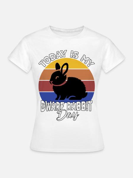 Zwergkaninchen Dwarf Rabbit - Frauen T-Shirt - Weiß
