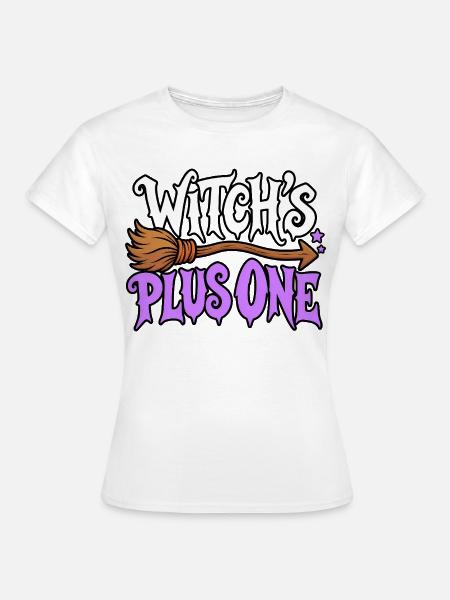 Hexenfreundin Plus Eins - Frauen T-Shirt - Weiß