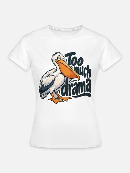 Pelikan - Frauen T-Shirt - Weiß
