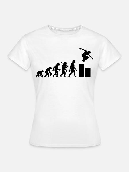 Parkour Evolution Traceur Für Parkour-Training - Frauen T-Shirt - Weiß