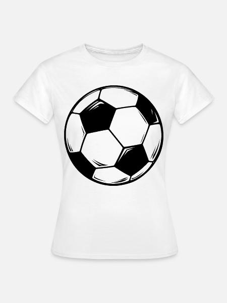 Fußball Design - Frauen T-Shirt - Weiß