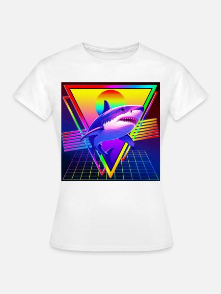 RETRO HAI-VAPORWAVE - Frauen T-Shirt - Weiß