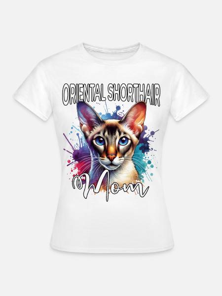 Orientalisch Kurzhaar Mama - Frauen T-Shirt - Weiß