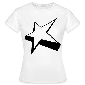 Stilvoller Stern - Frauen T-Shirt - Weiß - Vorne - AI Model Female 172 dark (172cm)