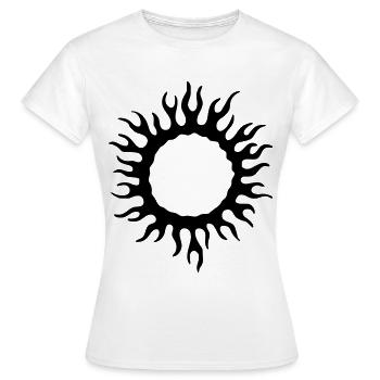 Circuit de flamme - T-shirt Femme - blanc - Devant - AI Model Female 172 dark (172cm)