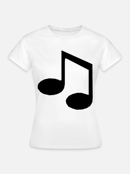 Musiknote - Frauen T-Shirt - Weiß