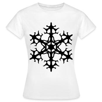Schneestern - Frauen T-Shirt - Weiß - Vorne - AI Model Female 172 dark (172cm)