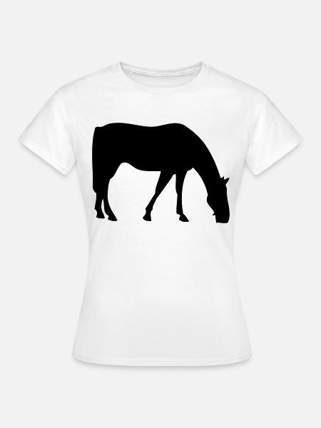 Pferd - Frauen T-Shirt - Weiß