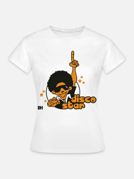 Disco Star - Frauen T-Shirt - Weiß
