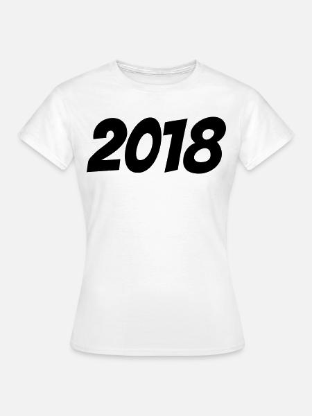 2018 - Frauen T-Shirt - Weiß