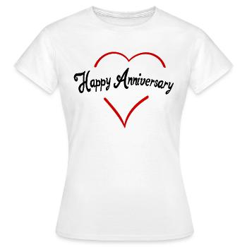 Joyeux anniversaire - T-shirt Femme - blanc - Devant - AI Model Female 172 dark (172cm)