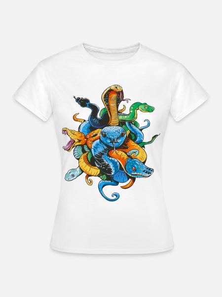 Schlangenbesitzer Reptilienpfleger Retro - Frauen T-Shirt - Weiß
