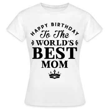 Idée cadeau de mère pour l’anniversaire Meilleure mère - T-shirt Femme - blanc - Devant - AI Model Female 172 dark (172cm)