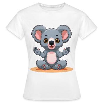 Koala mignon - T-shirt Femme - blanc - Devant - AI Model Female 172 dark (172cm)