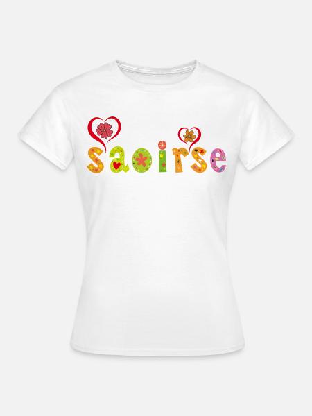 Saoirse Personalisiertes Design - Frauen T-Shirt - Weiß