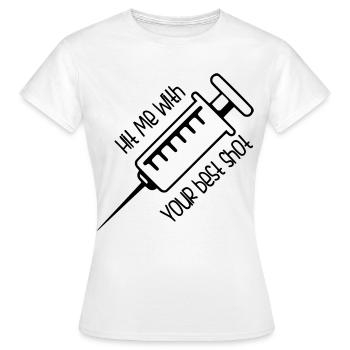 Cadeaux Meilleur infirmière de tir - T-shirt Femme - blanc - Devant - AI Model Female 172 dark (172cm)