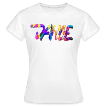 Danse danse - T-shirt Femme - blanc - Devant - AI Model Female 172 dark (172cm)