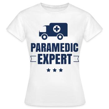 Ambulancier expert ambulancier ambulance ambulancier - T-shirt Femme - blanc - Devant - AI Model Female 172 dark (172cm)