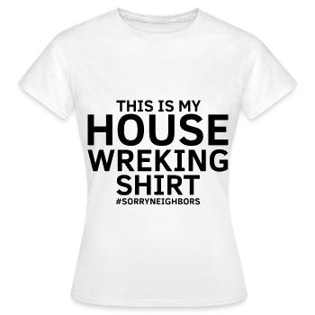 Hausabriss und Renovierungs Design - Frauen T-Shirt - Weiß - Vorne - AI Model Female 172 dark (172cm)