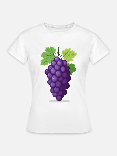Weintrauben - Frauen T-Shirt - Weiß
