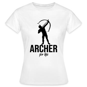 Archer for life - Frauen T-Shirt - Weiß - Vorne - AI Model Female 172 dark (172cm)
