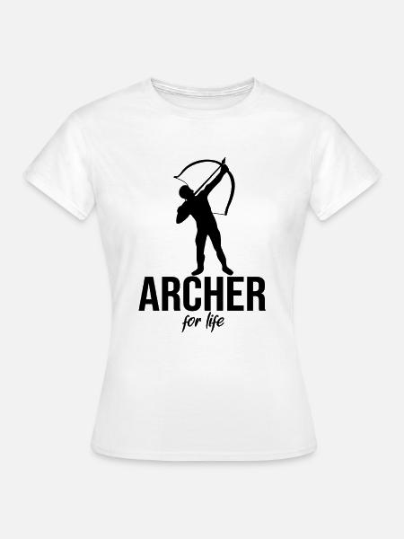 Archer for life - Frauen T-Shirt - Weiß
