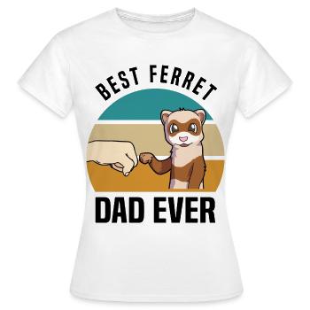 Frettchen - Frauen T-Shirt - Weiß - Vorne - AI Model Female 172 dark (172cm)