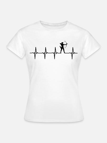 Bogenschießen Herzschlag-Bogenschießen - Frauen T-Shirt - Weiß