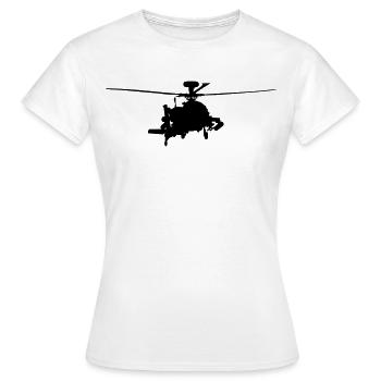Apache - T-shirt Femme - blanc - Devant - AI Model Female 172 dark (172cm)