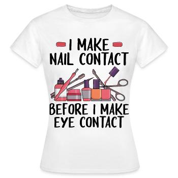 Peindre les ongles - T-shirt Femme - blanc - Devant - AI Model Female 172 dark (172cm)