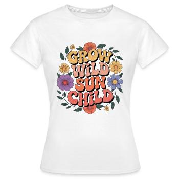 Hippie - T-shirt Femme - blanc - Devant - AI Model Female 172 dark (172cm)