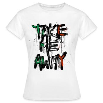 Drapeau italien mal du pays drapeau italien look usé - T-shirt Femme - blanc - Devant - AI Model Female 172 dark (172cm)
