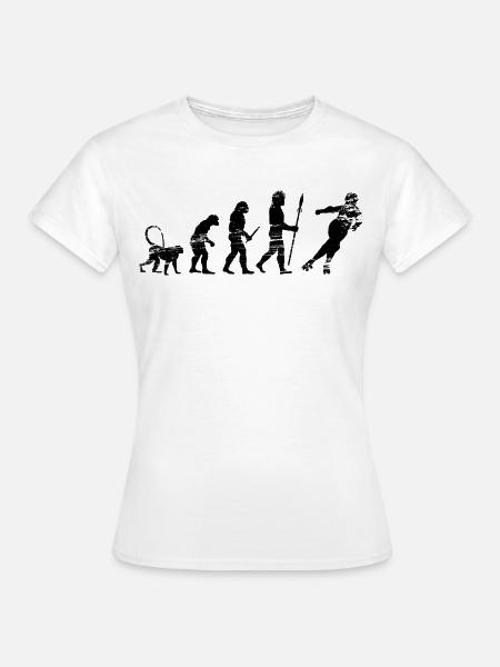 Entwicklung eines Rollschuhläufers - Frauen T-Shirt - Weiß