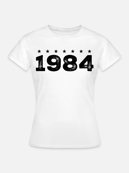 Hergestellt im Jahr 1984 - Frauen T-Shirt - Weiß
