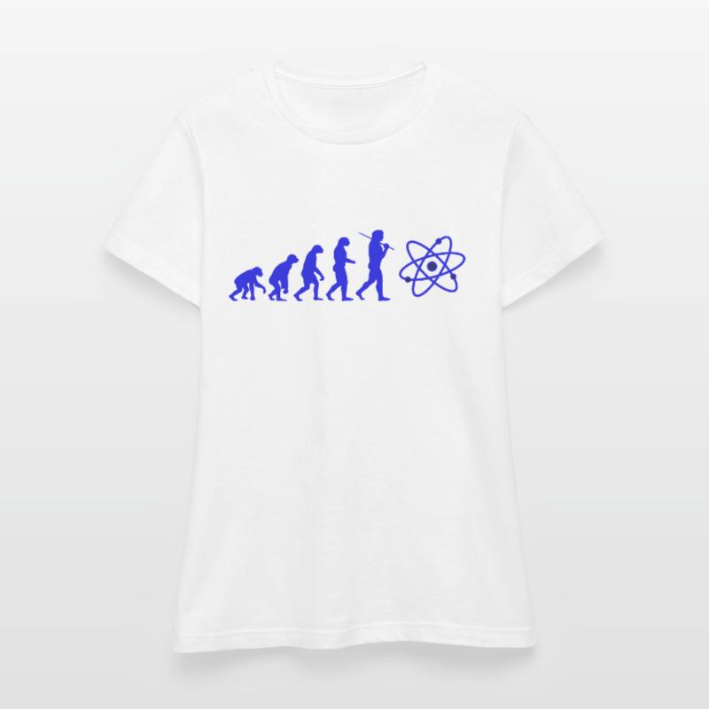 SCIENCE Evolution avec atom atom atome T-shirt Femme