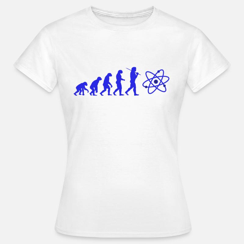 SCIENCE Evolution avec atom atom atome - T-shirt Femme - blanc