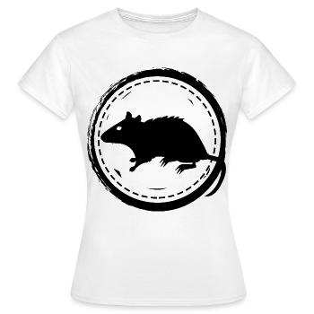 Rat - Rongeur - T-shirt Femme - blanc - Devant - AI Model Female 172 dark (172cm)