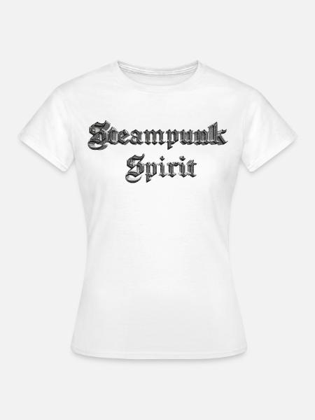 Steampunk Spirit - Frauen T-Shirt - Weiß