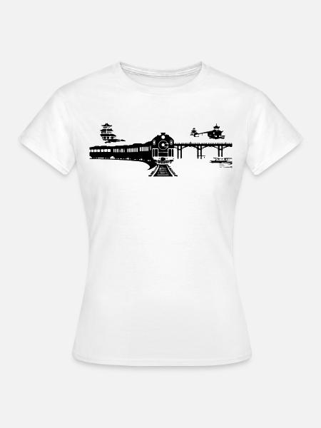 Eisenbahn - Frauen T-Shirt - Weiß