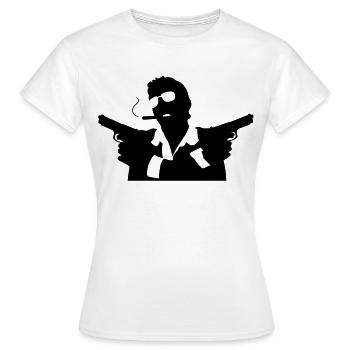 Auftragsmörder für die Mafia - Frauen T-Shirt - Weiß - Vorne - AI Model Female 172 dark (172cm)
