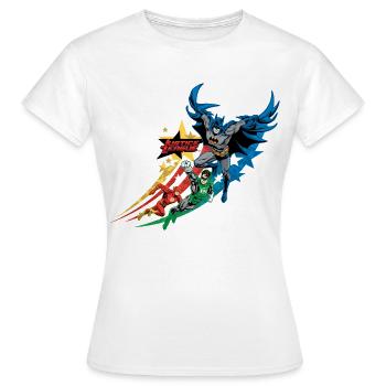Justice League Power Stars - Frauen T-Shirt - Weiß - Vorne - AI Model Female 172 dark (172cm)