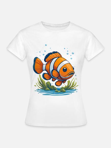 Clownfisch - Frauen T-Shirt - Weiß