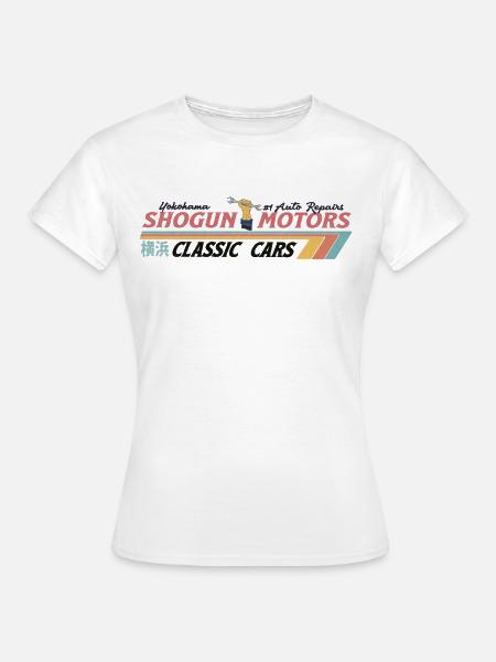 Shogun Motors retro sign - Frauen T-Shirt - Weiß